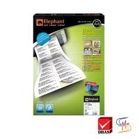 ราคา Elephant ตราช้าง กระดาษสติ๊กเกอร์ สติ๊กเกอร์ เลเซอร์ รุ่น 17-034 ขนาด 105x36 มม. 200 แผ่น/กล่อง (1952787309)