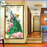 ราคา ชุดภาพปักครอสสติตช์คริสตัล รูปนกยูงและดอกไม้ สำหรับตกแต่งบ้าน DIY (5052875161)