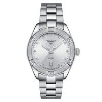 ราคา Tissot PR100 Quartz Sport Chic ทิสโซต์ พีอาร์ 100 สีเงิน เงิน T1019101103600 นาฬิกาผู้หญิง (8114576688)