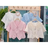 ราคา เสื้อคอบัวผ้าชีฟองแขนตุ๊กตา ป้ายNidaa A79 (16997634141)