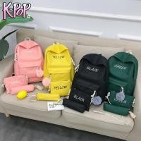 ราคา KOREA(KR895) กระเป๋าเป้เซ็ต3ใบ สกรีนอักษรสุดน่ารักสีสดใส (2266384504)