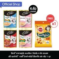 ราคา CESAR ซีซาร์ อาหารสุนัข แบบซอง – อาหารเปียกสุนัข สูตรสุนัขโตเต็มวัย รวม 4 รส (แพ็ก 16 ชิ้น x 4 แพ็ก), 70 ก. (9818018974)
