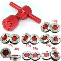 ราคา ประแจสีแดง 10 กรัม - 40 กรัม สําหรับ Titleist Scotty Cameron Putters (7454178549)