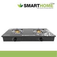 ราคา SMARTHOME เตาแก๊ส หน้ากระจกหัวคู่ เตาแก๊สหน้ากระจกสองหัวแบบกระจกนิรภัย รุ่น SM-GA2H-06 เตาแก๊ส 2 หัว ทองเหลืองคู่ (4576920848)