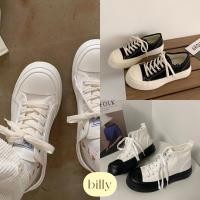 ราคา ✴︎ ลด 99 7UDL99W ♡̶ billy shoes (5) รองเท้าผ้าใบขอบหนา เสริมส้น (9726714882)