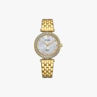 ราคา [ประกันร้าน] CITIZEN นาฬิกาข้อมือผู้หญิง รุ่น ER0219-51D Analog Floral Mother Of Pearl Lady Watch Gold (14248849053)