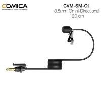 ราคา ไมโครโฟนอินพุตสายเคเบิ้ล COMICA CVM-SM-01 Audio 3.5mm Omni-Directional Lavalier Mic for Wireless System (6088821745)