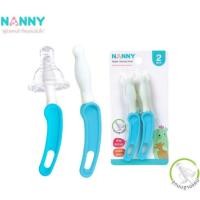 ราคา Nanny Nipple Cleaning Brush แปรงทำความสะอาดจุกนม แบบคอแคบ ชนิดฟองน้ำ 1 แพ็ค (2 ชิ้น) N5734 (6456213399)