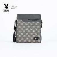 ราคา Playboy กระเป๋าสะพายข้างผู้ชาย ลิขสิทธิ์แท้ST-B231PBM233R2-GY ดีไซน์กระเป๋าลายตาราง สีเทา (11106176518)