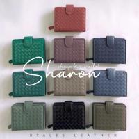 ราคา (เหลือ 9xxโค้ด FIUIDFOWEE)Sharon กระเป๋าสตางค์หนังแท้ หนังแกะสาน งานละเอียดกริ้บ หนังแกะแท้ทั้งใบ (2701643883)