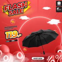 ราคา Automatic Umbrella ร่มกันแดดกันฝน Xiaomi mijia WD1 Automatic Umbrella ร่มกันแดด - ฝนอัตโนมัติ สีดำ (3945901174)