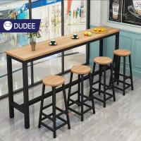 ราคา DUDEE โต๊ะบาร์ไม้ทรงสูง โต๊ะบาร์คาเฟ่ โต๊ะบาร์ตกแต่งร้าน ขาเหล็กแข็งเเรงทรงสูง มี 2 สี (เฉพาะโต๊ะ) (9251427629)