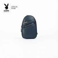 ราคา PLAYBOY กระเป๋าคาดอกผู้ชาย ลิขสิทธิ์แท้ ST-B201PBM104-BL ดีไซน์เย็บริ้วแทยงแต่งแถบเหลือง สีน้ำเงิน (6491463332)