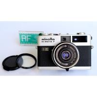 ราคา Minolta Hi-matic F กล้องฟิล์ม MINOLTA RFปี 1972 พร้อมเลนส์ Rokkor F2.7/38mm (SN-ดูในรายละเอียดครับ) (13909493371)