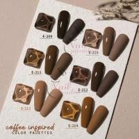 ราคา พร้อมส่งทุกวัน สีเจลGAOY โทนสีน้ำตาล Brown Series รหัสสี E209-314 เม็ดสีชัดตั้งแต่ทารอบแรก รับประกันของแท้ (4377821365)