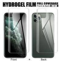 ราคา ฟิล์มไฮโดรเจล กันรอยหน้าจอ ทรงโค้ง สําหรับหน้า และหลังโทรศัพท์ สำหรับ For iPhone 11 13 12 Mini 11 14 Pro Max 6 6s 7 8 Plus XR XS MAX X ไม่ใช่กระจกนิรภัย (4058769055)