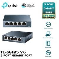 ราคา TP-LINK TL-SG105 V.6 SWITCH HUB (สวิตซ์ฮับ) 5 PORTS GIGABIT PORT IN METAL CASING (2107009641)