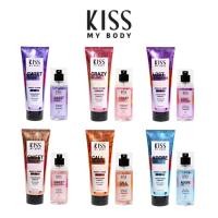 ราคา [ซื้อคู่สุดคุ้ม] Kiss My Body Bright & Shine เซ็ตโลชั่นน้ำหอม คู่กับ สเปรย์น้ำหอม กลิ่น สวีท พอยซั่น มี 6 กลิ่นให้เลือก (3948243379)