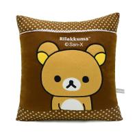 ราคา Rilakkuma ลิขสิทธิ์แท้ หมอนอิงสี่เหลี่ยม Rilakkuma : Brown (4204013271)
