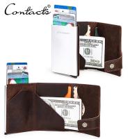 ราคา CONTACT'S กระเป๋าสตางค์ ที่เก็บบัตร ป้องกันการสแกน RFID ปลอดภัย สำหรับผู้ชาย (6117494379)