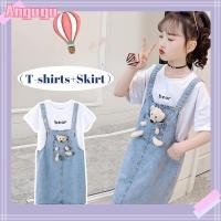 ราคา Angugu ชุดเดรสเสื้อยืด และกระโปรง สไตล์เกาหลี สําหรับเด็กผู้หญิง อายุ 3 ถึง 4 ถึง 5 ถึง 6 ถึง 7 ถึง 8 ถึง 9 ถึง 10 ถึง 11 ถึง 12 ปี 2 ชิ้น (16094077170)