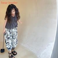 ราคา ชุดเสื้อแขนกุด สีเทา พิมพ์ลายหมี และกางเกง แฟชั่นฤดูร้อน สําหรับเด็กผู้หญิง อายุ 3-7 ปี 2 ชิ้น (22125188911)