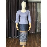 ราคา เสื้อไหมลาวราคาถูก เสื้อไหมลาวสวยๆ เสื้อแขนยาว ชุดไทยประยุกต์ (7857848133)
