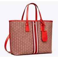 ราคา Tory​ burch​ Gemini Link Canvas Small Top-Zip Tote Bag (7867806537)