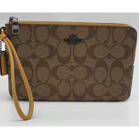 ราคา กระเป๋า Coach คล้องมือผู้หญิง 2 ซิป ไซส์ L สีเหลืองมัสตาด (10633916426)