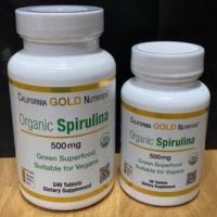 ราคา California gold nutrition Oraganic Spirulina สาหร่ายสไปรูลิน่า 60เม็ด/240เม็ด (10927631133)