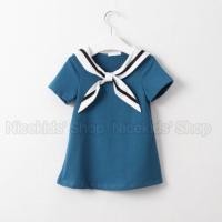 ราคา [พร้อมส่ง] ชุดเดรสเด็ก กะลาสีเรือ (27304387)