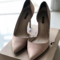 ราคา รองเท้าส้นสูง Mango ชมพูกะปิ (2239912550)