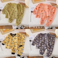ราคา ชุดนอนแขนยาวขายาว ชุดกันหนาวเด็ก ผ้าฝ้าย ลายการ์ตูน อายุ6เดือน-3ปี (12099107364)