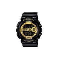ราคา Casio G-Shock นาฬิกาข้อมือผู้ชาย สายเรซิน รุ่น GD-100GB-1DR - Black/Gold (228185)