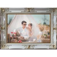 ราคา กรอบหลุยส์สีขาวปัดทอง (4259991482)