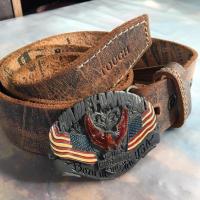 ราคา เข็มขัดหนังBigBike TOUGH | หัว HARLEY DIVISON lMilitary Surplus | Made in the USA | JH-31/10-B | Lot 57 (10438793277)