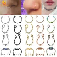 ราคา จิวจมูกปลอม สเตนเลส ห่วงไม่เจาะ จิวจมูก คลิปตัว C ต่างหูแหวน จิวปาก สําหรับผู้หญิง เครื่องประดับร่างกาย เจาะปลอม (23553745897)