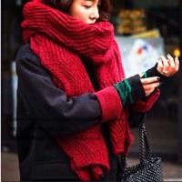 ราคา ผ้าพันคอไหมพรม ผืนมีขนาดใหญ่มาก (5315016754)