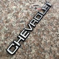 ราคา โลโก้ ตัวอักษร ตัวหนังสือ ตัวนูน 3D CHEVROLET สีโครเมี่ยม ขอบดำ ขนาด 25 x 2.8 เซนติเมตร (6215533607)