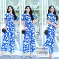 ราคา Love Ladyจั้มสูทขายาว แบบแม่อั้มใส่ คอปกกระดุมหน้า มีเชือกผูกเอว ลายดอก สีสวย เรียบหรู ดูแพง ใส่เที่ยว ใส่อยู่บ้านชิลๆ (11216684814)