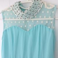 ราคา เดรสสั้นออกงาน สีเขียวมิ้นท์พาสเทล (733967425)