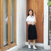 ราคา 1.07 กระโปรงพลีทมีกระเป๋า Superblack | The One Concept ชุดนักศึกษา พรีเมี่ยม (6363773906)