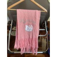 ราคา ผ้าพันคอไหมพรมสีชมพูลายคิตตี้ น่ารักหวานๆ (11243755229)