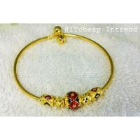 ราคา กำไล งานลงยาสุโขทัย สีแดงน้ำเงิน ทองไมครอน นแพ้ง่ายไม่ต้องห่วงเลยคะ (532283641)