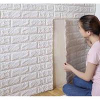 ราคา สินค้าพร้อมส่งวอลเปเปอร์ วอลเปเปอร์ติดผนัง หนา 4 มม วอลเปเปอร์ติดผนัง 3d wallpaper ลายอิฐ กันกระแทก มีกาวในตัว หนา 4 (16419087899)