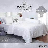 ราคา FOUNTAIN ชุดผ้าปูที่นอน สีขาว WHITE FTWHITE #ฟาวเท่น ชุดเครื่องนอน ผ้าปูเตียง ผ้านวม ผ้าห่ม สีพื้น Color (3061980472)