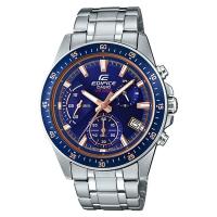 ราคา Casio Edifice นาฬิกาข้อมือผู้ชาย สายสเตนเลสสตีล รุ่น EFV-540,EFV-540D,EFV-540D-2A - สีเงิน (1396823658)
