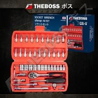 ราคา THE BOSS ชุดบล็อก '46' ชิ้น สินค้ามาตรฐานเยอรมัน เหล็กคุณภาพดี แข็งแรง ทนทาน ขนาด 1/4 มาตรฐานเยอรมัน (22919884666)