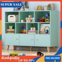 ราคา ชั้นวางหนังสือ ตู้เก็บหนังสือเด็ก มาพร้อมบานประตูปิดเปิด ขาตู้ยกสูง ทำความสะอาดได้ง่าย สำหรับคุณหนูตัวน้อย (22916810830)