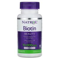 ราคา บำรุงเส้นผม Natrol, Biotin, Maximum Strength, 10,000 mcg, 100 Tablets (3852445797)